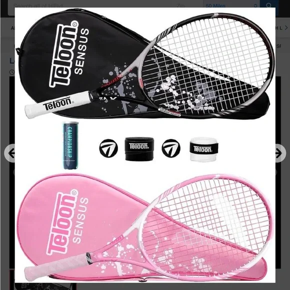 Teloon Tennis Rackets2 Adult Tennis Rackets 27 inMen & Women - Picture 1 of 1